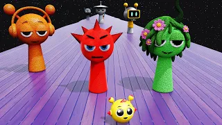 Sprunki Kinetic Sand Animation Challenge!