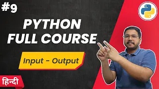 Input and Output in Python Python Full Course in Hindi 2023 Tuffle
