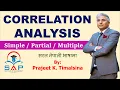 Correlation Analysis Simple Partial Multiple