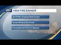 All of New Hampshire is seeing high fire danger with the greatest risk in southern areas