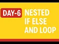 Day 6 Nested If-Else Loops Explained Programming Basics
