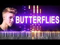 Download Lagu Justin Bieber - BUTTERFLIES | Synthesia Piano Tutorial