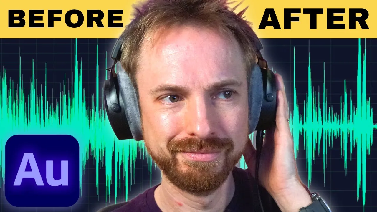 How to Remove Noise - Wind Noise, Mouth Clicks, Background Noise & Static - Adobe Audition Tutorial