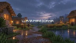 Relajante caminata en la lluvia en Minecraft para dormir😴