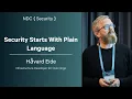 Security Starts With Plain Language - Havard Eide