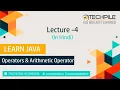 Operators in java programming in Hindi Arithmetic Operator in java in Hindi Type of operators