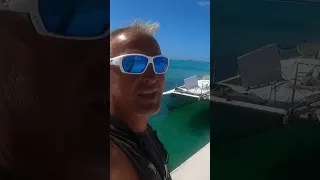 Not Everyone Wants a Mast! #powercat #sail #bahamas