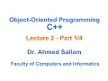Object-Oriented Programming with C - Lecture 2 Part