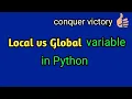 23 Global variable vs Local variable in Python in Tamil