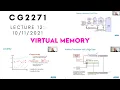 CG2271 Lect12 - Virtual Memory DMA