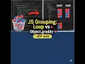 Stop using for-loops to group data in JavaScript -