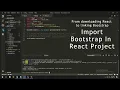 How to Import bootstrap in react project