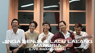 Download KOREKAYU - JINGGA SENJA DAN LALU LALANG MANUSIA (LIVE AT SWARAGAMA POP UP MARKET 2018) MP3