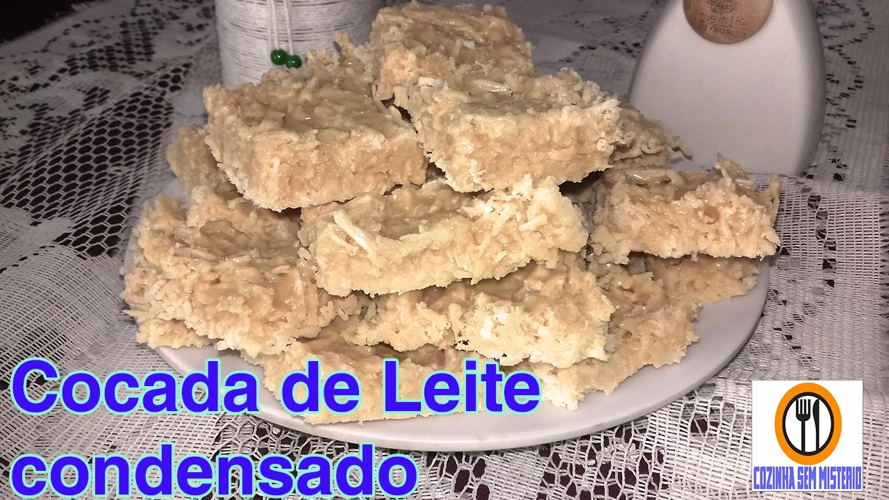COCADA DE LEITE CONDENSADO RECEITA MUITO FÁCIL!
