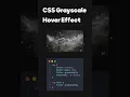 CSS Grayscale Image Hover Effect