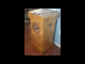 trash bin cabinet rustic