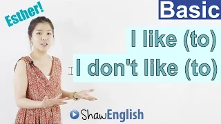 Download Learn English: I like to  I don't like to MP3