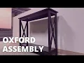 Convenience Concepts Oxford Console Table with Shelf Assembly Homfa Console Table Furchen 2 tier