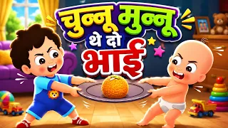 चुन्नू मुन्नू थे दो भाई | Chunnu Munnu Do Bhai | Hindi Nursery Rhyme | Kids Songs
