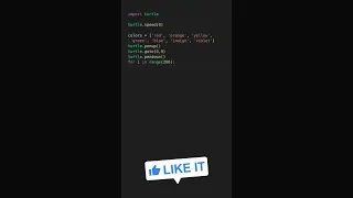 Polygon Graphics Design using Python turtle