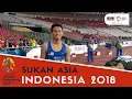 Lagu Sukan Asia Indonesia: Olahraga | 100M | Lelaki | Separuh Akhir | Hafiz Jantan | Astro Arena