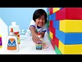 Twin Telepathy Slime Challenge Ryan vs. Daddy!