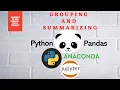 Pandas Python Part 4 Grouping And Summarizing Python Tutorial Data Science