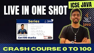 Computer Class 10 ICSE Crash course java 10