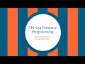 CIS-254 Summary Queries with GROUP BY