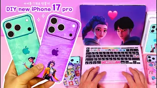 DIY New IPhone 17 Pro With Kpop Demon Hunters MacBook Free Printable 