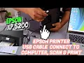 How to Connect EPSON Printer To Computer With USB Cable Scan and Print Full Guide