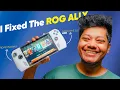 Transforming My Asus ROG Ally To an Ally X in 2025 ROG Ally 90Wh Battery SSD Mod Upgrade