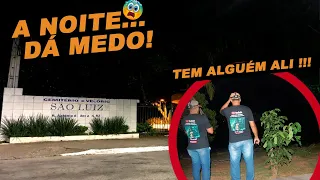FALAMOS COM MUITOS ESPÍRITOS NO CEMITÉRIO !  Parte 1