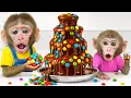 Lagu KIKI Monkey learn to make Handmade sweets \u0026 Discover Magic Faucet with Ducklings | KUDO ANIMAL KIKI