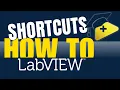How to use shortcuts in LabVIEW for Win