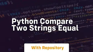 python compare two strings equal