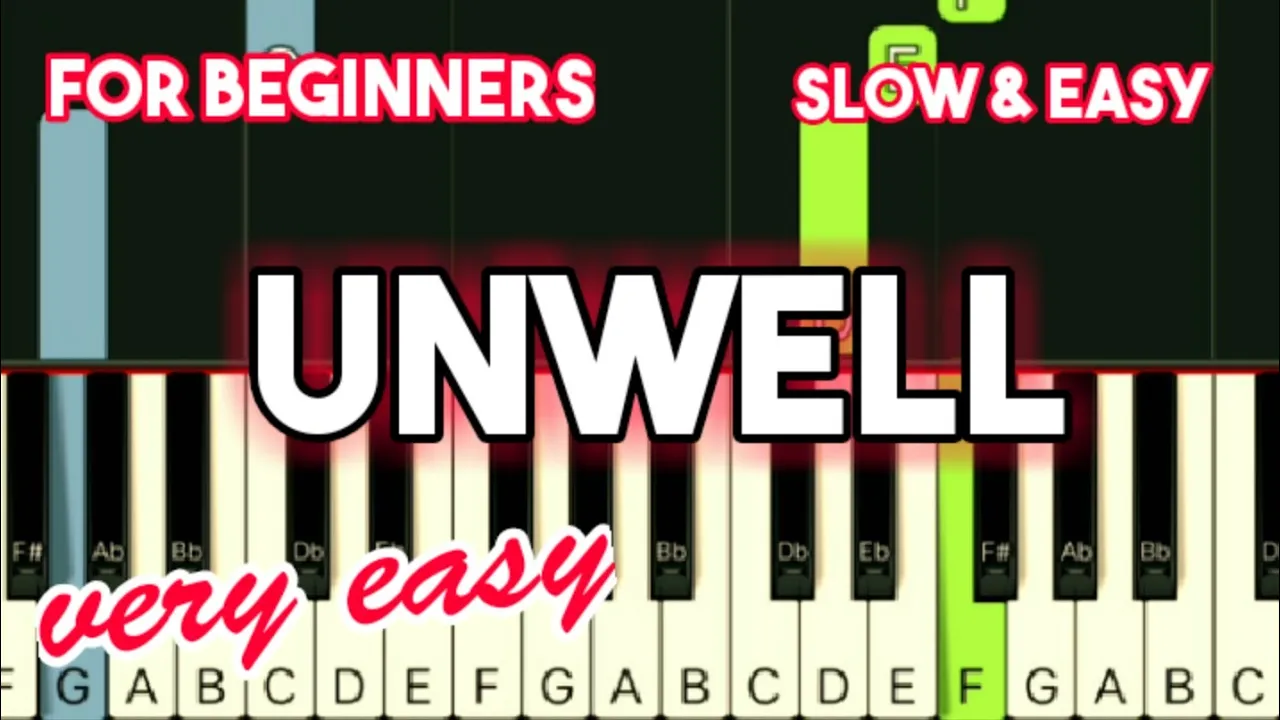 MATCHBOX 20 - UNWELL | SLOW & EASY PIANO TUTORIAL