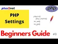 Getting setting PHP values of php ini and getting server operating system PHP details to Manage