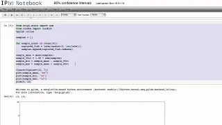 Computing and plotting estimated 95 confidence intervals in Python
