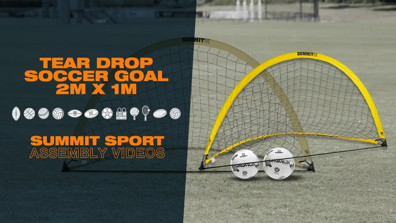 2 x Official Football Australia Pop-Up Soccer Goals