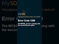- Fixing secure-file-priv Error in MYSQL CSV Import