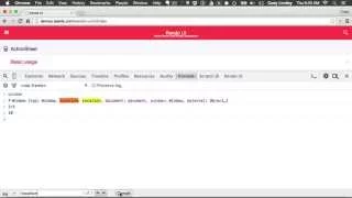 Searching console using Chrome DevTools