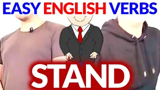 STAND Learn English Verbs English Comprehensible Input Easy Beginner Lesson