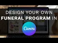 Design Your Own Funeral Program in Canva Complete Tutorial