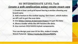 Web-Application using Create-React-App Task-2 LGM VIP MNT C