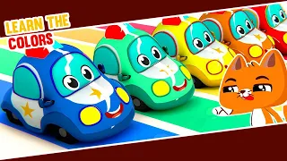 Learn Colors with Police Cars 🚓🎨 | Superzoo Educational Video for Kids