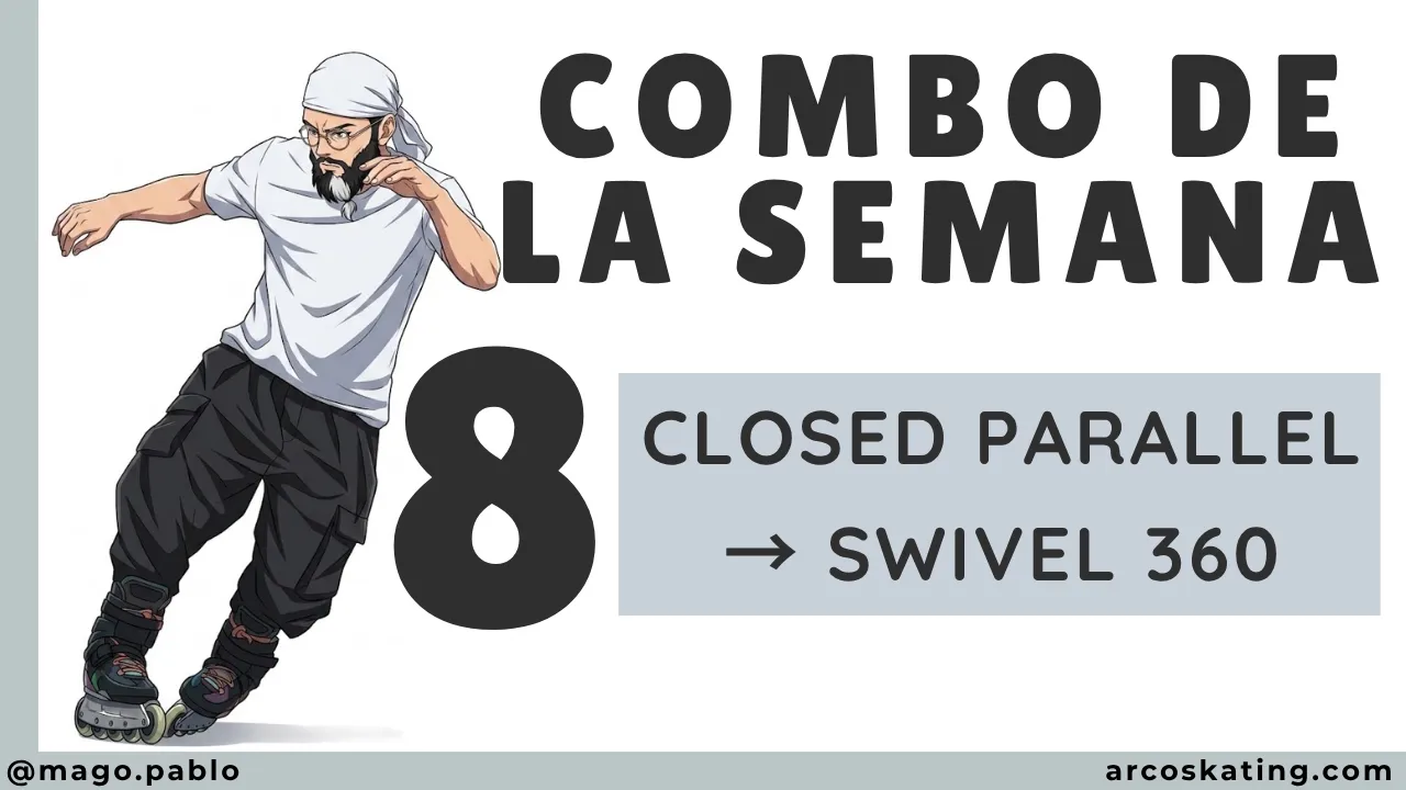 今週のコンボ #8 — Back Closed Parallel + Swivel 360 (Wizard Skating)