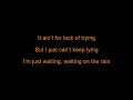 Megan Moroney - Waiting On the Rain (Karaoke)
