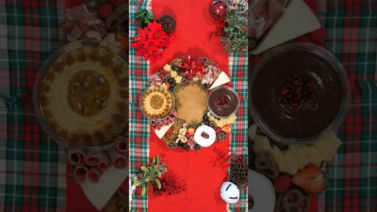 Tabla de quesos y carnes para #Navidad (aade hummus, dips, lo que quieras) 
