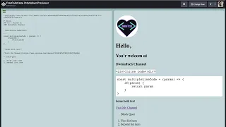 Build a FreeCodeCamp Markdown er Project By Using ReactJs